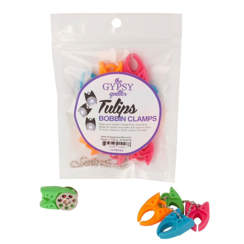 Gypsy Quilter Tulips Bobbin Clamps