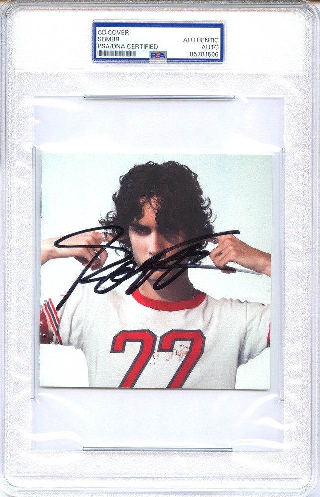 Sombr Signed Autographed CD Cover "I Barely Know Her" PSA/DNA Authenticated