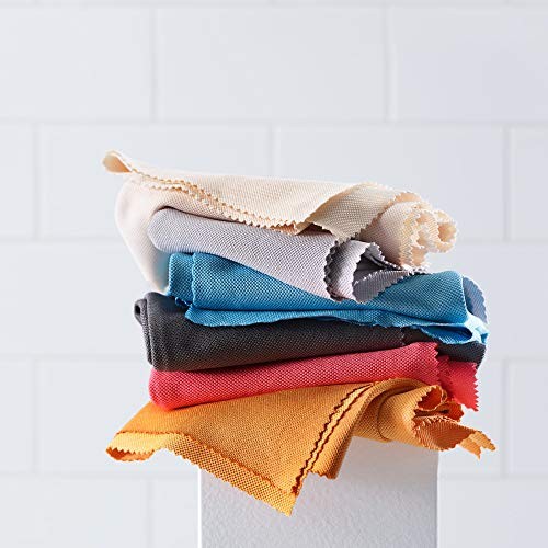 Glass & Polishing Cloth - Microfiber New Version Solid Alaskan Blue - 4 Pack