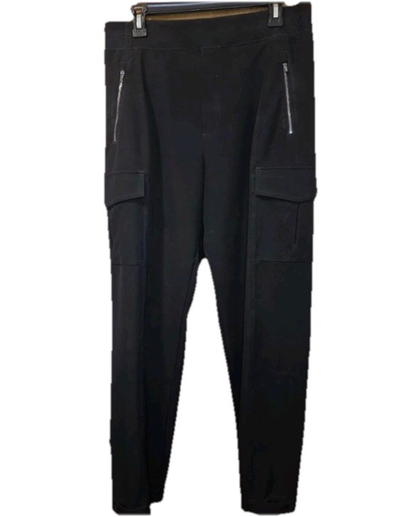 Athleta Endless High Rise Cargo Pant size  10 TALL Black