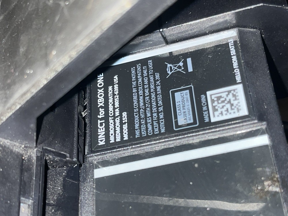 Microsoft Xbox One Kinect Motion Sensor Black Model 1520