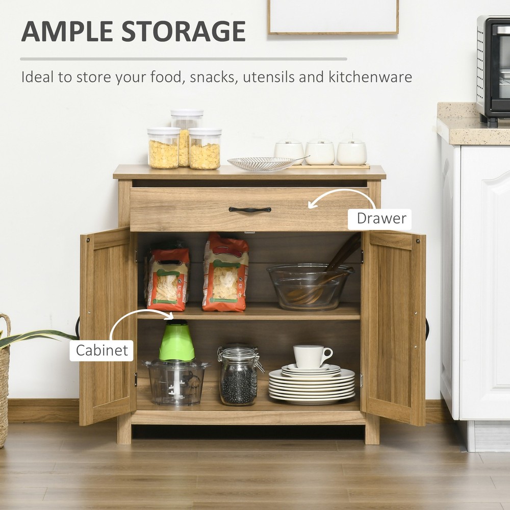 32" Modern Farm Style Sideboard Storage Buffet Server Cabinet Organizer
