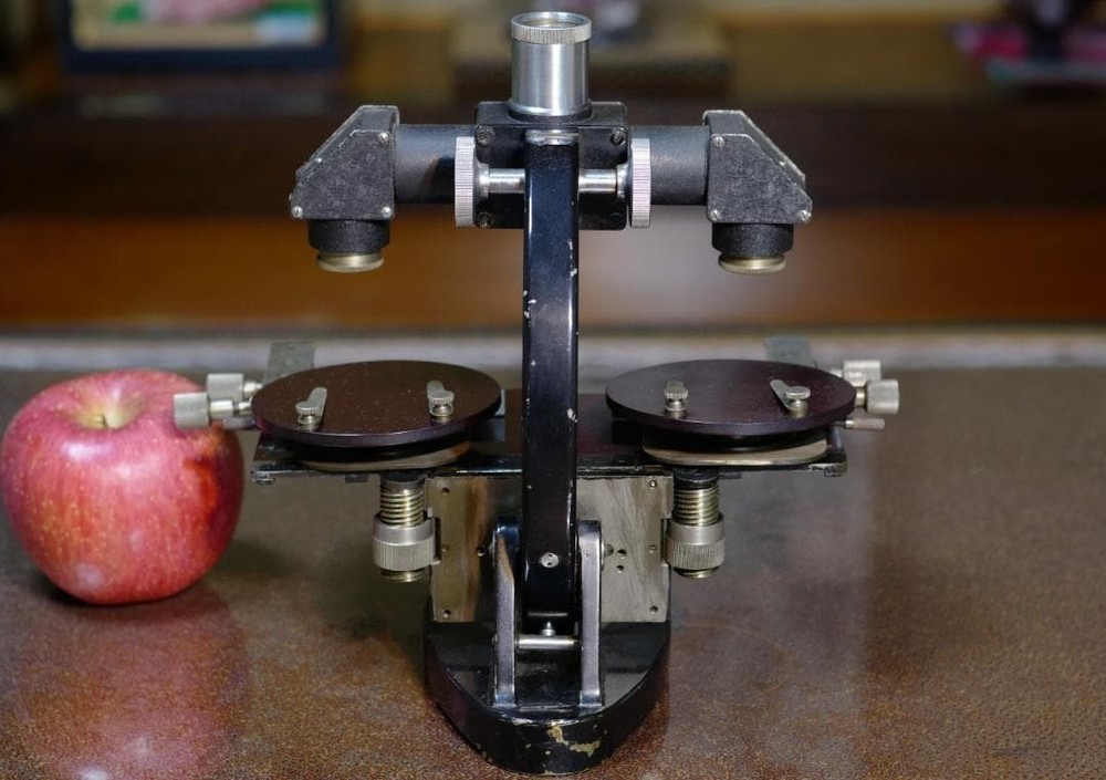 Antique Early Showa Japanese Comparison Microscope Reflected Light Forensic Type