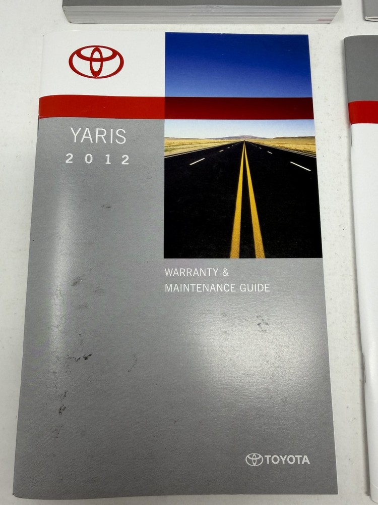 2012 Toyota Yaris Owners Manual OEM Set