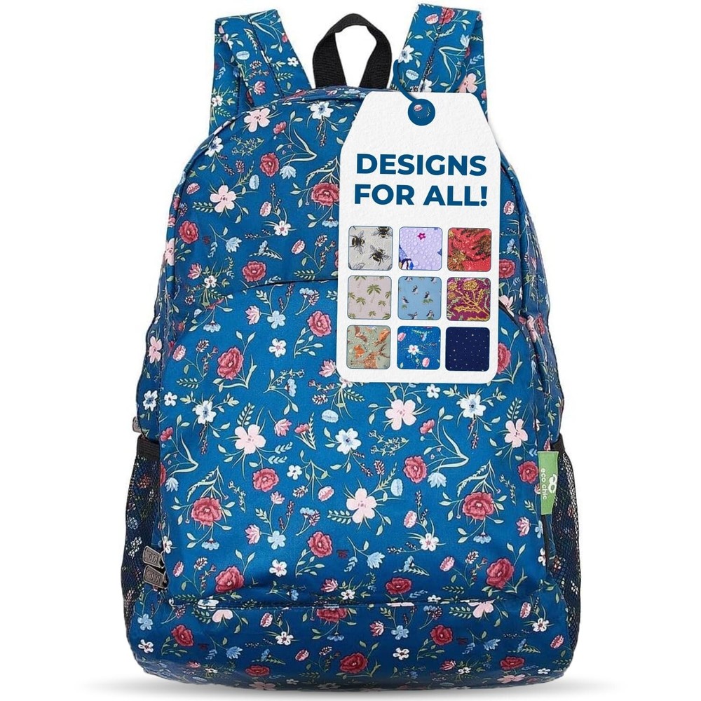 ECO CHIC Lightweight Packable Backpack - Foldable Daypack for Travel, Hiking ...