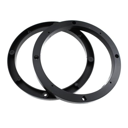 Maxmoral 2PCS 14.5cm Inner Diameter Black ABS Plastic Speaker Mounting Gaskets