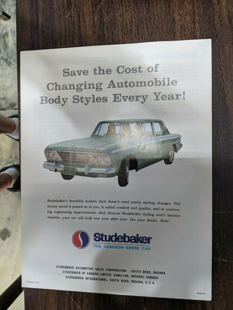 1965 Studebaker Showroom Flyer