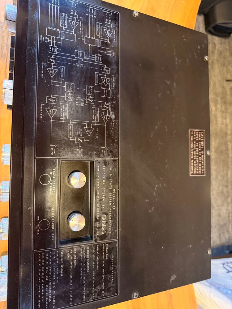 McIntosh c26 Solid State Preamplifier Working Confirmed
