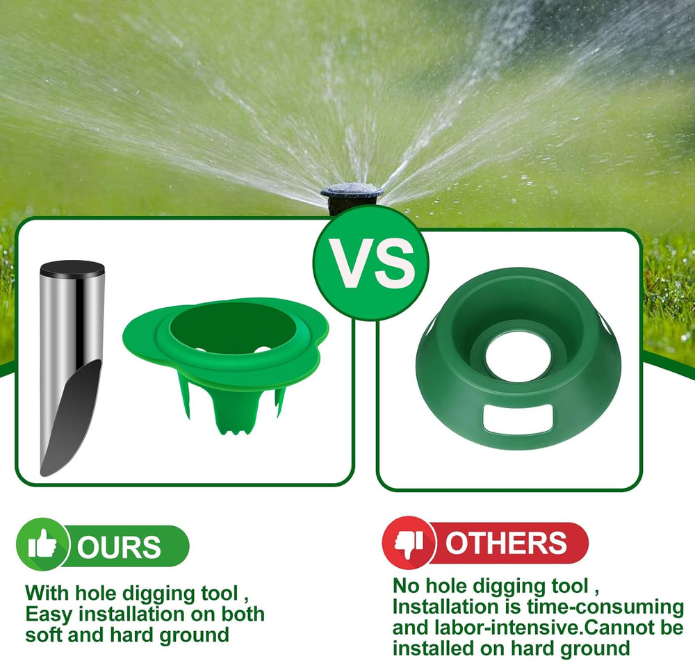 Lawn Sprinkler Head Protector 8PCS for Outdoor Irrigation System
