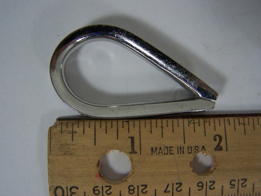 Heavy Duty Rope Thimble PAIR - 1/8" Rope - 316 SS