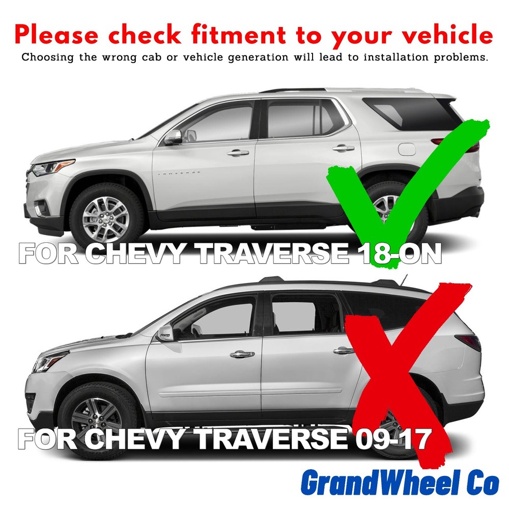 Rain Guards Vent Visors Shade for 2018-2024 Chevrolet (Chevy) Traverse
