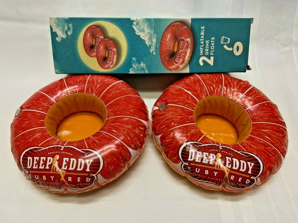 Deep Eddy Ruby Red Grapefruit Vodka Drink Beverage Pool Floats Cocktail Barware