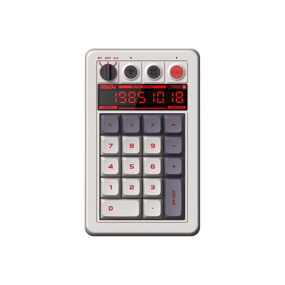 8BitDo Retro 18 Bluetooth Mechanical Numpad for Windows and Android - N Edition