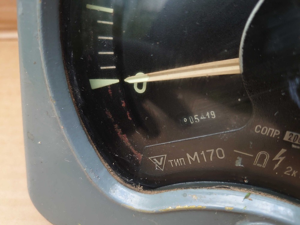 Vintage Phosphorescent Voltmeter M170 USSR, 1957