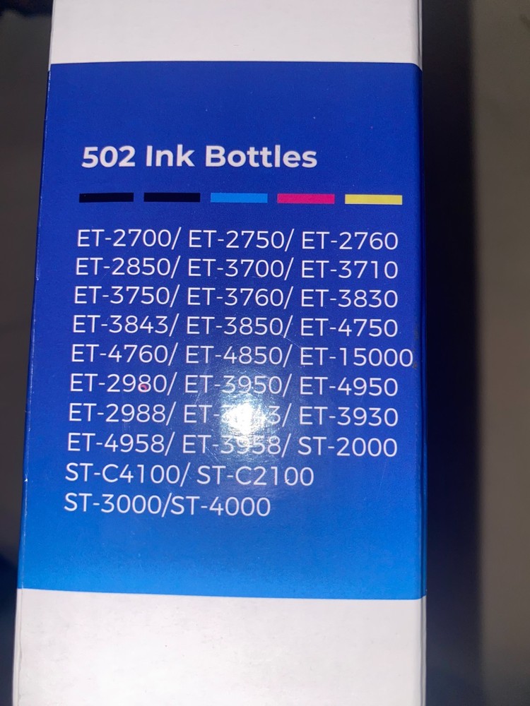 Epson 502 Compatible INK BOTTLE COMBO Kit NEW