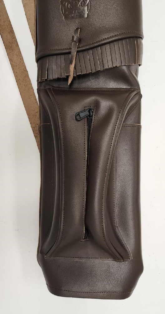 Traditional Genuine Leather Brown Back Quiver