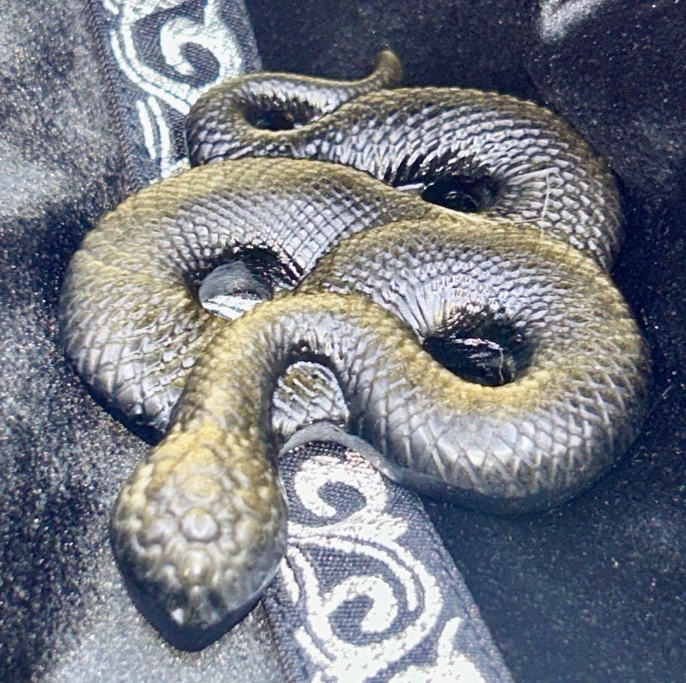 Golden Sheen Obsidian Snake
