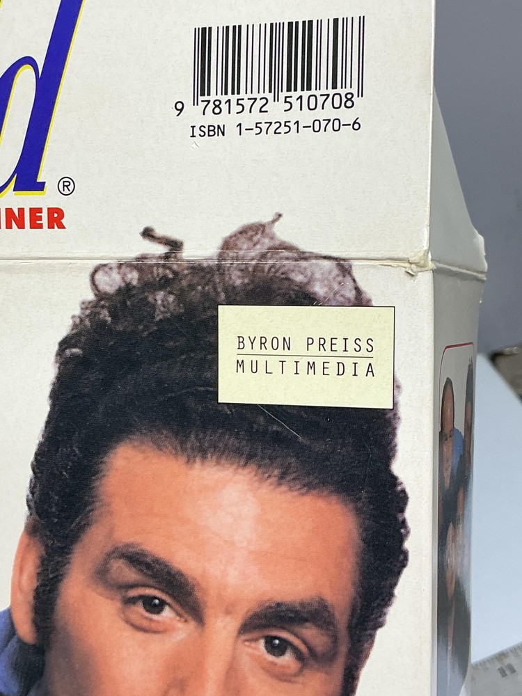 Vintage Seinfeld CD-ROM Box Only Display Windows PC Big Box