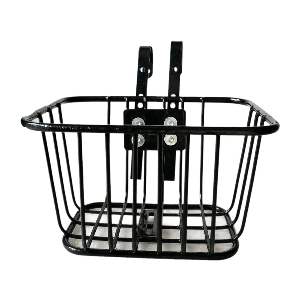 Front Bicycle Basket Black Storage Basket
