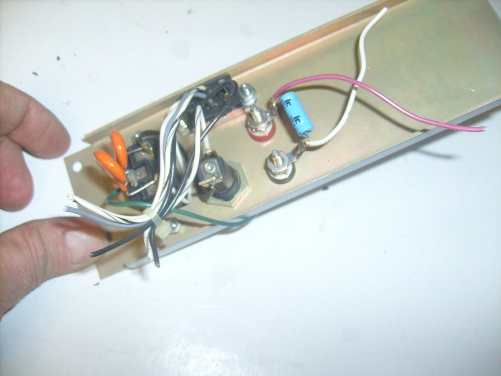 Millivac RF Millivoltmeter MV-723B Back panel with fuse