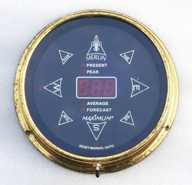 MAXIMUM WEATHER INSTRUMENT MERLIN DIGITAL WIND SPEED DIRECTION METER
