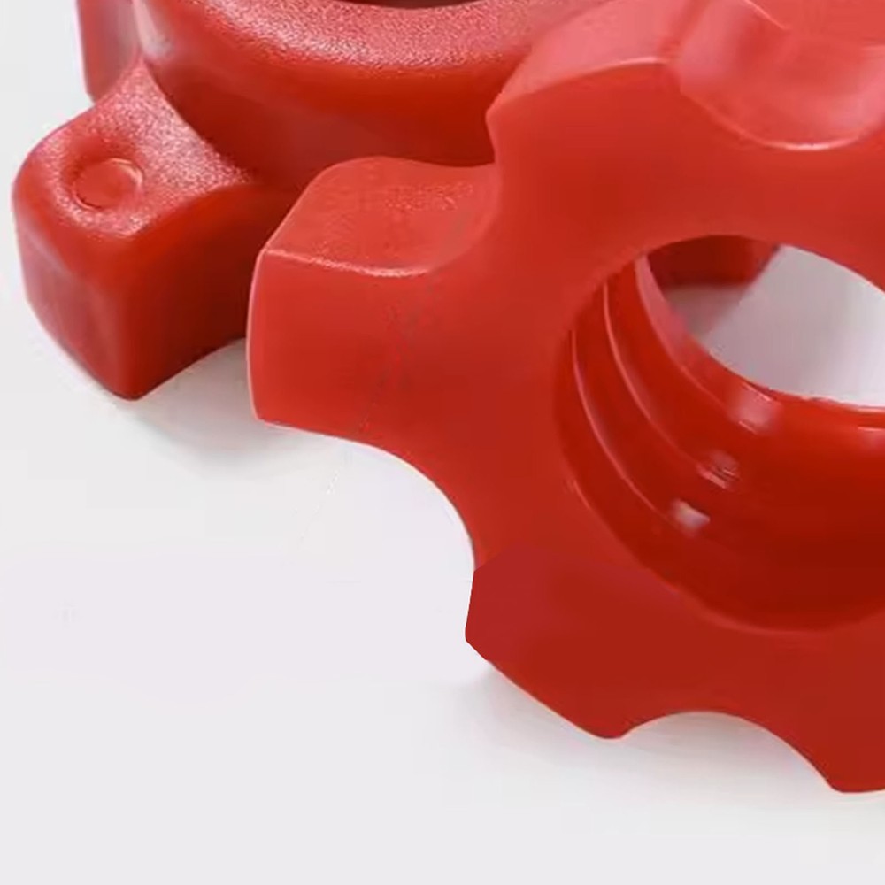 2PCS Red Spinlock Dumbbell Collar Nuts Anti-Slip