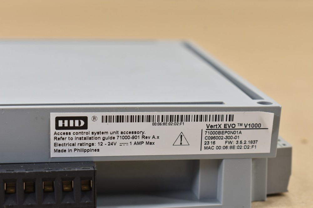 HID VertX EVO V1000, Networked Access Control System Controller, 71000BEP0N01A