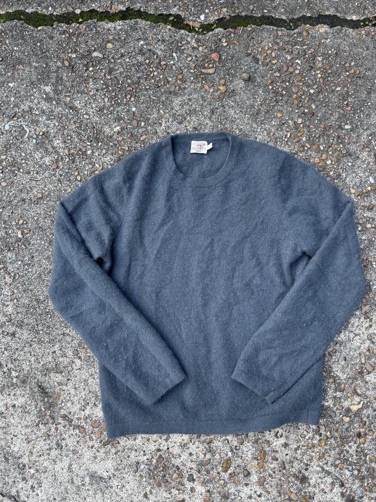 Faherty Sweater Mens Medium Gray 100% Cashmere  Pullover Solid