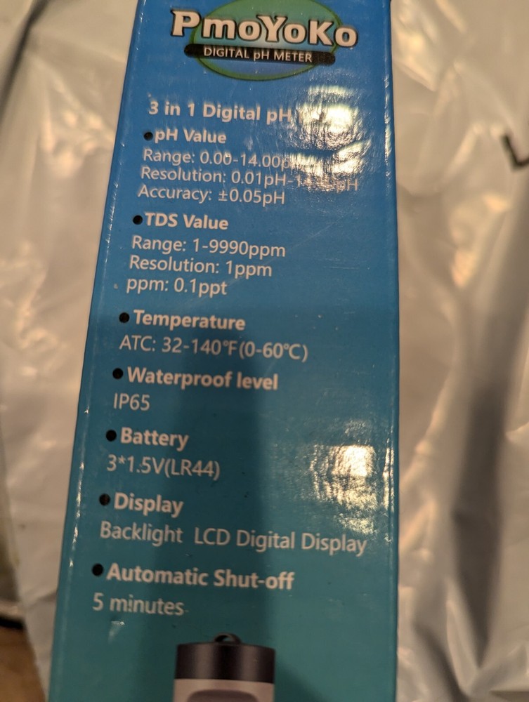 PmoYoKo Digital pH Meter: 3 in 1 pH meter