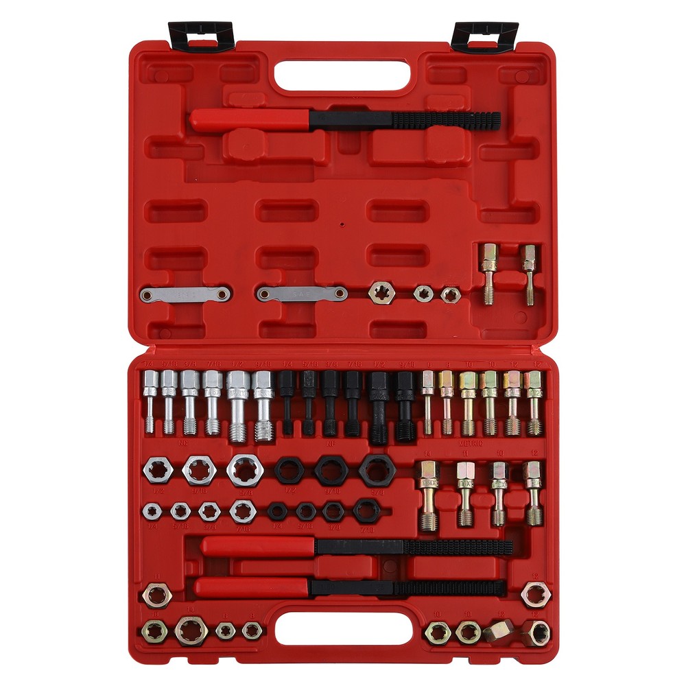 Thread Restorer Kits Rethread Repair Tool UNC/UNF & MetricThread Chaser 56pcs