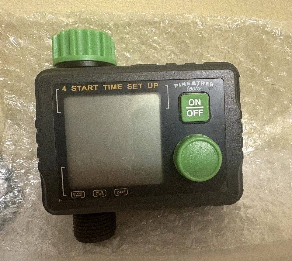 NWT Pine Tree Tools 1 outlet Timer Programmable Timer For Garden Hose, Automatic