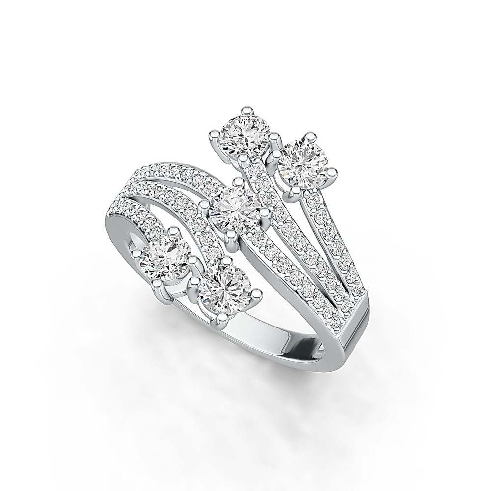 Sterling Silver Semi Mount Ring Setting Round RD 4x4mm