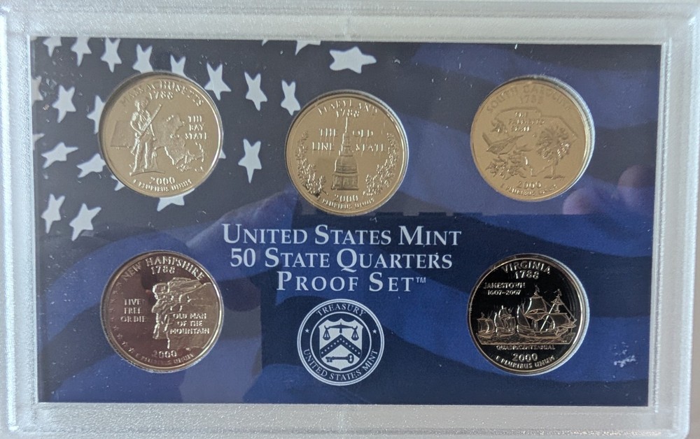 2000 Clad Proof Set U.S. Mint Original Government Packaging OGP COA