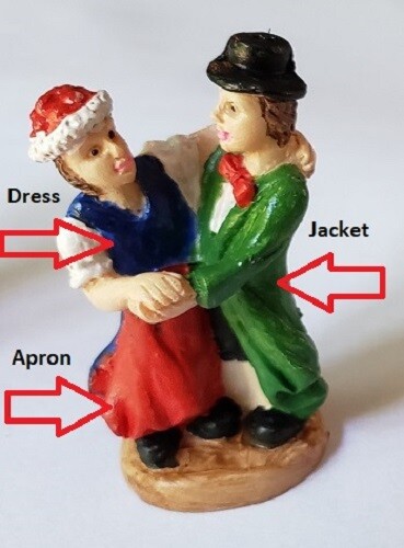 Cuckoo Clock Dancer Figurine - Hand Painted with Custom Colors