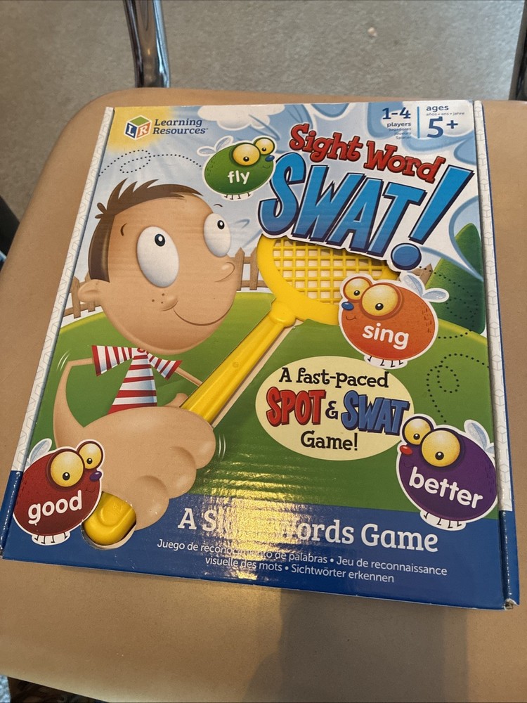 Learning Resources -Sight Word Swat -Fast Paced Game Educational  New