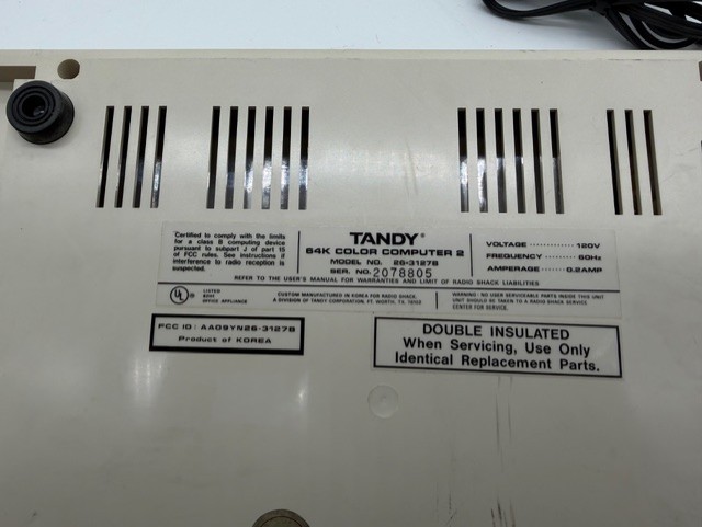 Tandy TRS‑80 Color Computer 2 (CoCo 2) 64K – Model 26‑3127B – Tested & Working