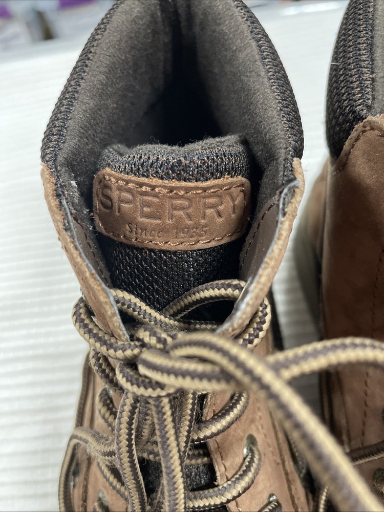 Sperry Lanyard Boots Boys Size 3M Leather Upper