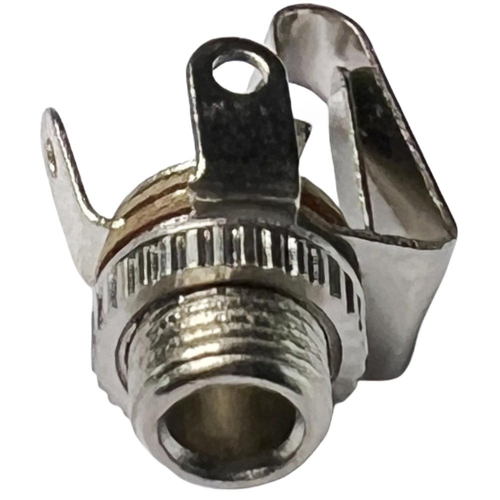 CESS 1/8" 3.5mm Mono TS Female Jack Socket with Switch Panel Mount (10 Silver