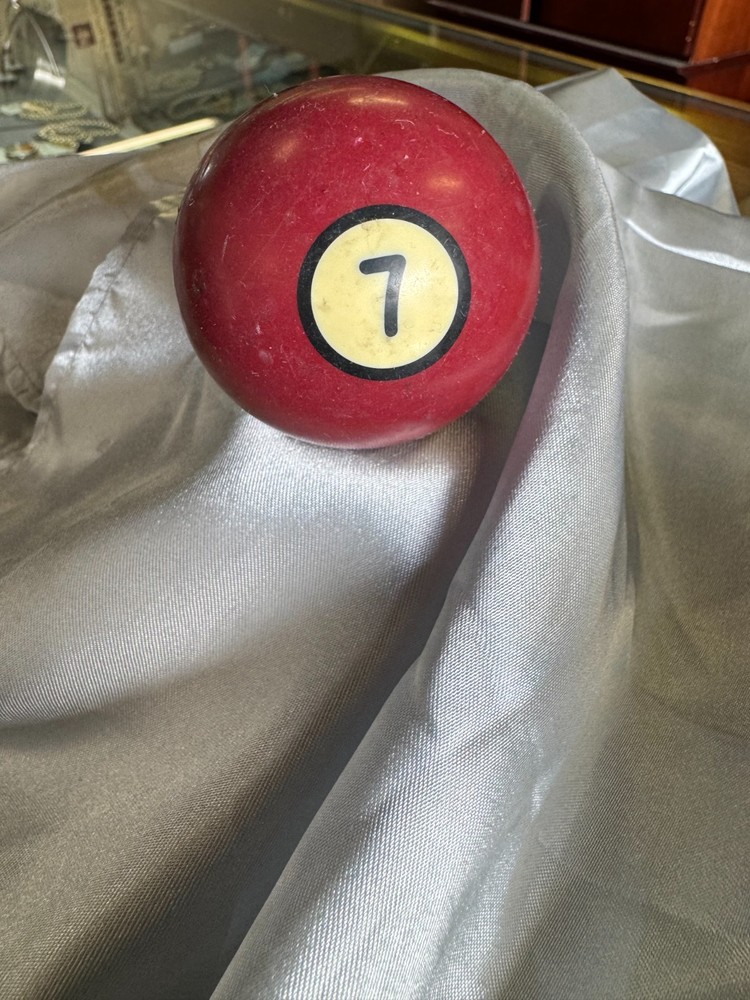 Vintage Black Ring / Circle Billiard Ball Replacement #7