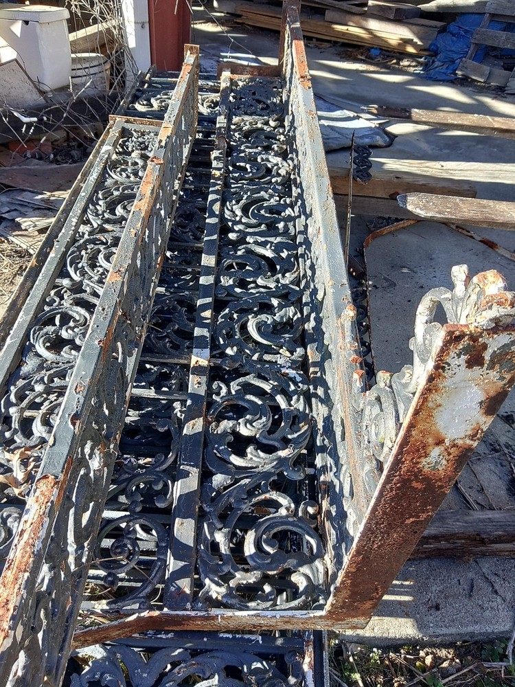 Antique cast iron railing and posts