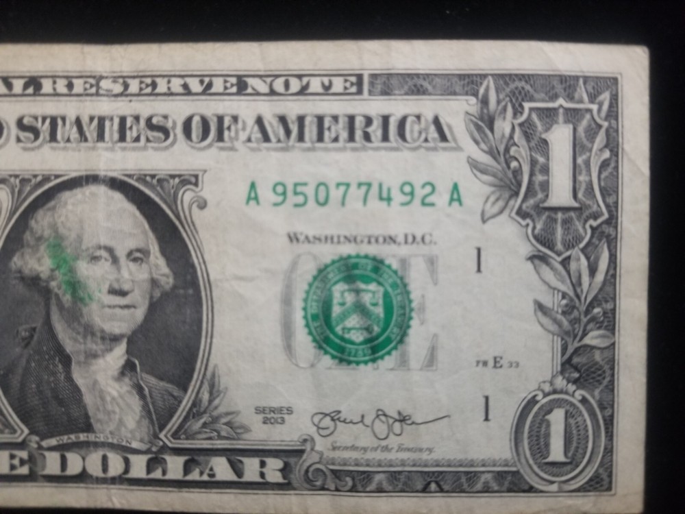 us $1 error bill