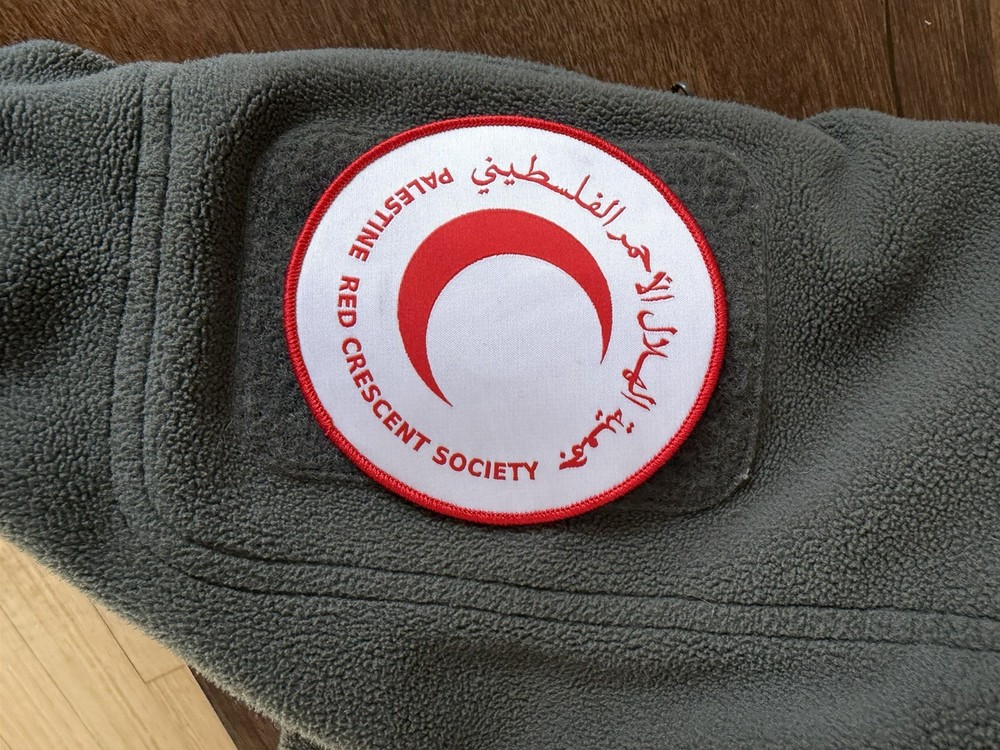 Palestine Red Crescent Society 4'' hook and loop patch