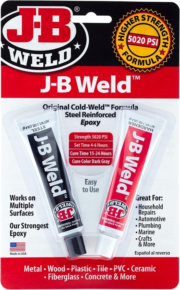 Cold-Weld Steel Reinforced Epoxy - 2 oz.