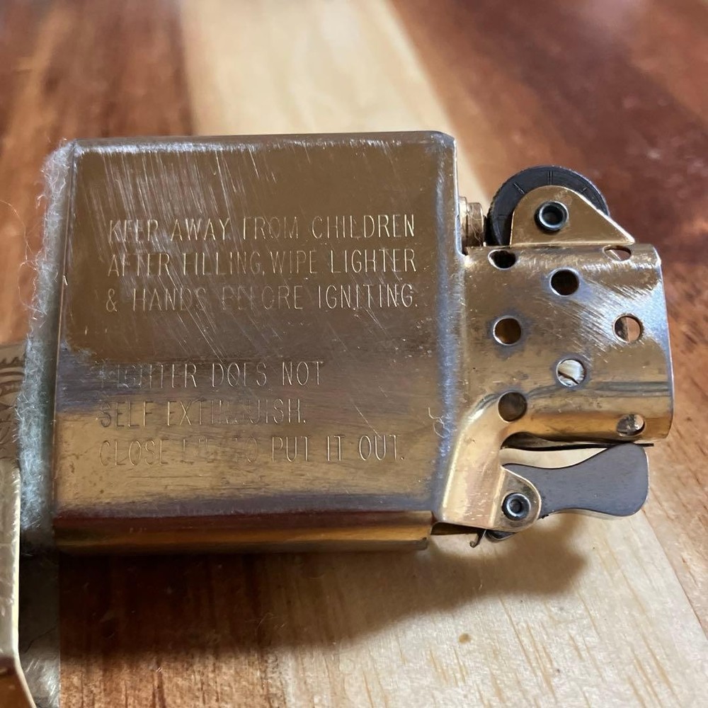 Zippo solid brass Venetian, made in 1996