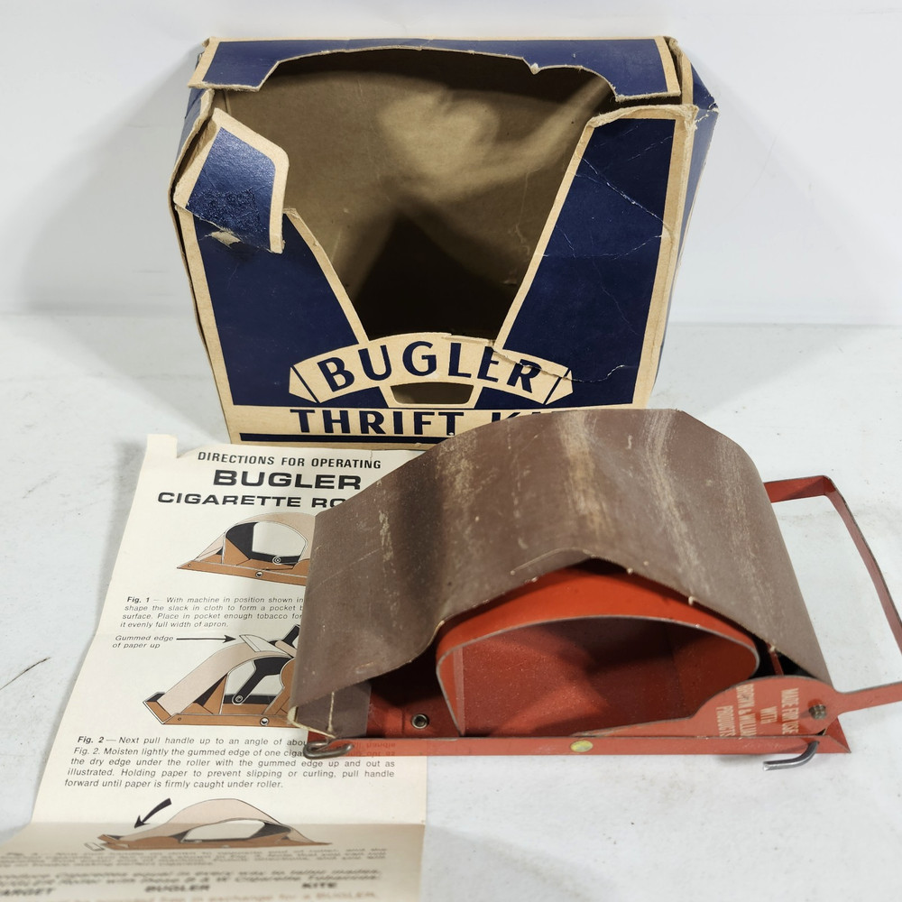 Vintage Bugler Thrift Kit Cigarette Rolling Machine in Original Box