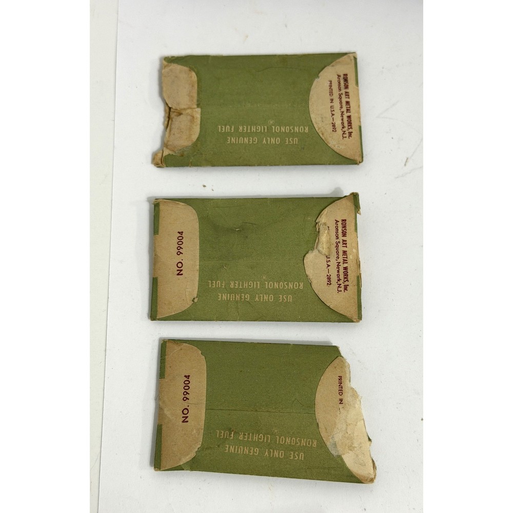 Vintage Ronson Lighter Accessory Product Packaging Lot - EMPTY Boxes and Envelop