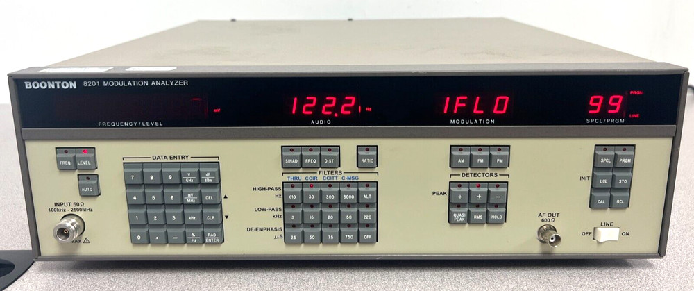 Boonton 8201 100 kHz to 2.5 GHz Frequency Range, Modulation Analyzer