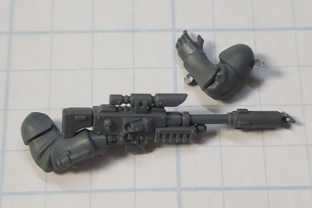 Warhammer 40k Space Marine Bits Scout Squad Sniper Rifle & Arm Set