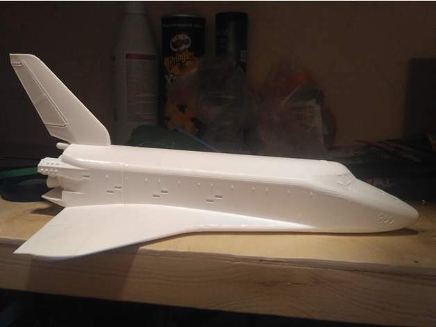 3d printed Buran, USSR space shuttle 182mm