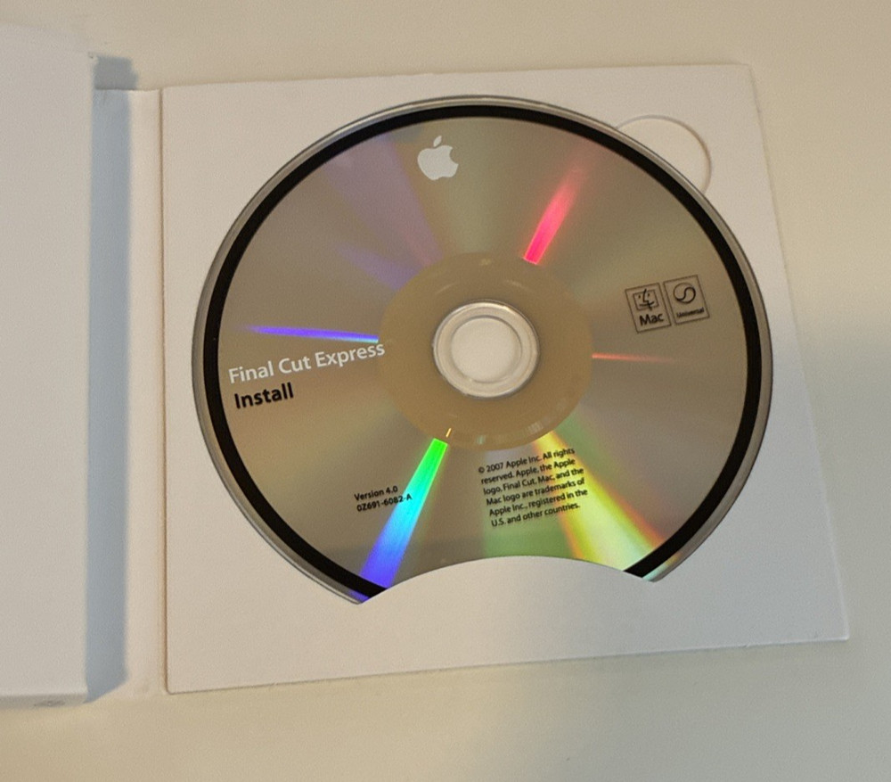 Apple Final Cut Express 4 HD Video Editing Software CIB Complete Mac
